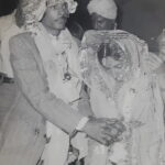 Martyr Satish puts garland 'varmala' as per Punjabi Marriage ritual as he joins hands with Hi-Tech Mother as he life partner, best friend and wife.